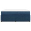 vidaXL Boxspringbett mit Matratze Blau 180x200 cm Stoff