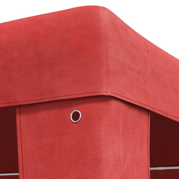 vidaXL Partyzelt Rot 600 x 300 x 255 cm PE und Stahl