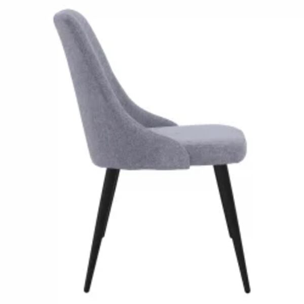 vidaXL Esszimmerst&uuml;hle 4 Stk. Hellgrau Stoff