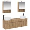 vidaXL Badezimmerschrank-Set 5 pcs Artisan-Eiche 50 x 14,5 x 70 cm