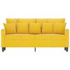 vidaXL 2-Sitzer-Sofa Gelb 140 cm Samt