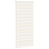 vidaXL Doppelrollo Marmorbeige 100x230 cm Stoffbreite 95,9 cm Polyester