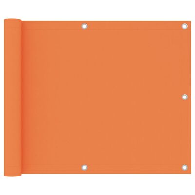 vidaXL Balkon-Sichtschutz Orange 75x600 cm Oxford-Gewebe