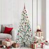 vidaXL Künstlicher klappbarer Weihnachtsbaum Grün 180 cm PE und PVC