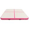 vidaXL Aufblasbare Gymnastikmatte mit Pumpe 200x200x20 cm PVC Rosa