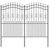 vidaXL Gartenzaun KAMPEN Grau
