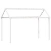 vidaXL Hochbett mit Dach Weiß 90x190 cm Massivholz Kiefer