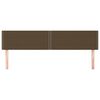 vidaXL Kopfteile 2 Stk. Dunkelbraun 90x5x78/88 cm Stoff