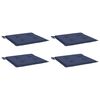 vidaXL Palettenkissen 4 Stk. Marineblau 40x40x4 cm Oxford-Gewebe