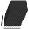 vidaXL Fu&szlig;matten 50 stk. Schwarz 18 m&sup2; EVA-Schaum