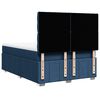 vidaXL Boxspringbett mit Matratze Blau 140x200 cm Stoff