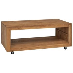 vidaXL Couchtisch 110x60x40 cm Massivholz Teak