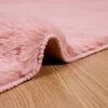 vidaXL Kunstfell Hasen Teppich Olite Rosa 200 x 200 cm Polyester