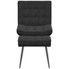 vidaXL Relaxsessel mit Hocker Schwarz Samt