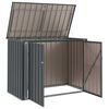 vidaXL Gartenlagerbox Schwarz 151,5 x 82 x 110,5 cm Stahl