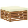 vidaXL Sofagarnituren 7 pcs Natur und Creme Massivholz Akazie