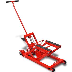 Hydraulische Motorrad-Hebeb&uuml;hne ATV 680 kg rot