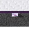 vidaXL Matratze Weiß und Grau 200 x 200 cm Memory Foam