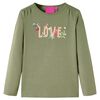 vidaXL Kinder-Langarmshirt Khaki 104