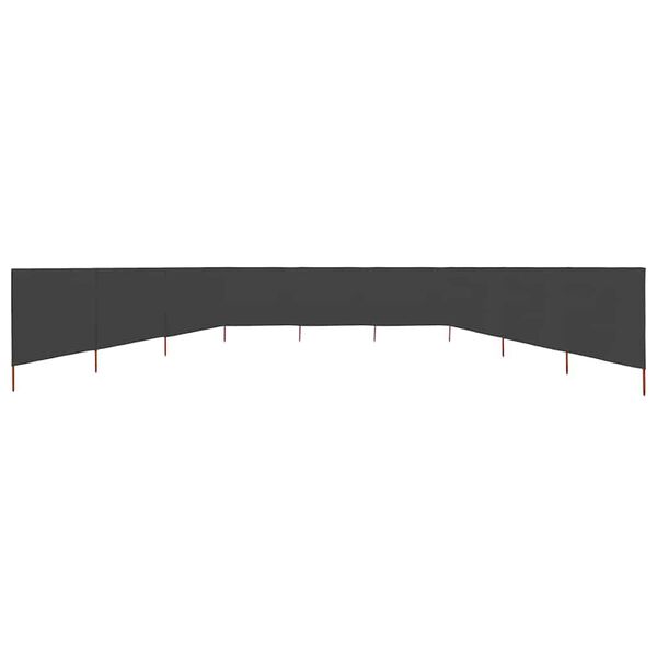 vidaXL 9-teiliges Windschutzgewebe 1200 x 120 cm Anthrazit