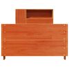 vidaXL Massivholzbett ohne Matratze Wachsbraun 75x190 cm Kiefernholz