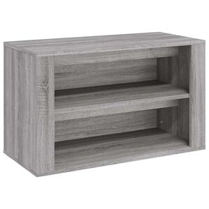 vidaXL Schuhregal Grau Sonoma 75x35x45 cm Holzwerkstoff