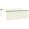 vidaXL Ausziehbare Markise Creme 350 x 200 cm Polyester und Aluminium