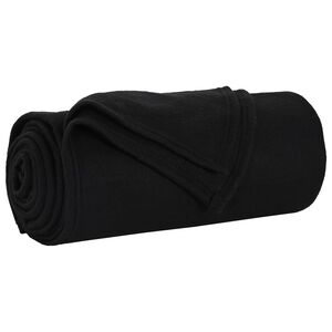 vidaXL Wohndecke Schwarz 200 x 150 cm 0.42 kg Fleece