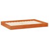 vidaXL Hundebett Wachsbraun 101,5 x 74 x 9 cm Massivholz Kiefer