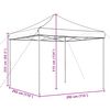 vidaXL Partyzelt Faltbar Pop-Up Beige 292x292x315 cm
