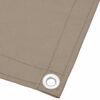vidaXL Balkon-Sichtschutz Taupe 90x800 cm 100 % Polyester-Oxford