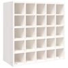 vidaXL Weinschrank Wei&szlig; 56 x 25 x 56 cm Massivholz Kiefer