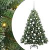 vidaXL K&uuml;nstlicher Weihnachtsbaum Gr&uuml;n 120 cm PE und PVC
