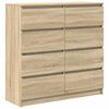 vidaXL Sideboard Sonoma-Eiche 100x35x99 cm Holzwerkstoff