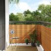 vidaXL Balkon-Sichtschutz Hellbraun 600x80 cm Poly Rattan