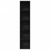 vidaXL B&uuml;cherregal Schwarz 40x30x189 cm Holzwerkstoff
