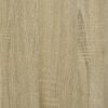 vidaXL Couchtisch Sonoma-Eiche 80x50x40 cm Holzwerkstoff und Eisen