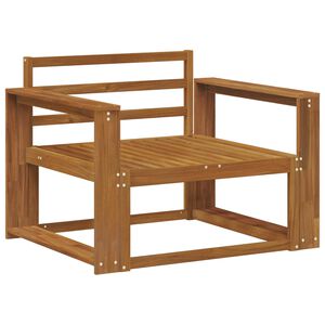 vidaXL Outdoor Mittelsofa Massivholz Akazie Natur