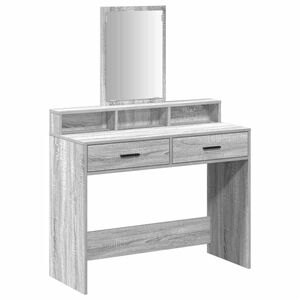vidaXL Schminktisch Graues Sonoma 100 x 41 x 140 cm Holzwerkstoff