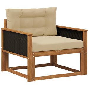 vidaXL Outdoor Mittelsofa Natur