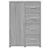 vidaXL Sideboards 2 Stk. Grau Sonoma 60x31x84 cm Holzwerkstoff