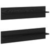 vidaXL Wandregal 2 stk. Schwarz Eichen-Optik 80 x 11,5 x 18 cm