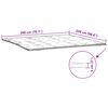 vidaXL Matratzenschoner Wei&szlig; 200x220 cm