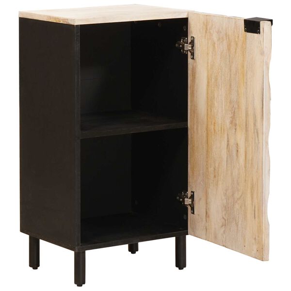vidaXL Sideboard mit T&uuml;r Wei&szlig;e gewaschene Oberfl&auml;che 40 x 33 x 75 cm