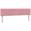 vidaXL Boxspringbett mit Matratzen Rosa 200x210 cm Samt