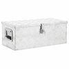 vidaXL Aufbewahrungsbox Silbern 70x31x27 cm Aluminium