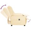 vidaXL Relaxsessel Elektrisch Creme Kunstleder