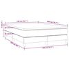 vidaXL Boxspringbett mit Matratze Schwarz 140x200 cm Stoff