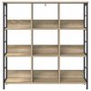 vidaXL B&uuml;cherregal Sonoma-Eiche 102 x 32 x 104,5 cm Holzwerkstoff