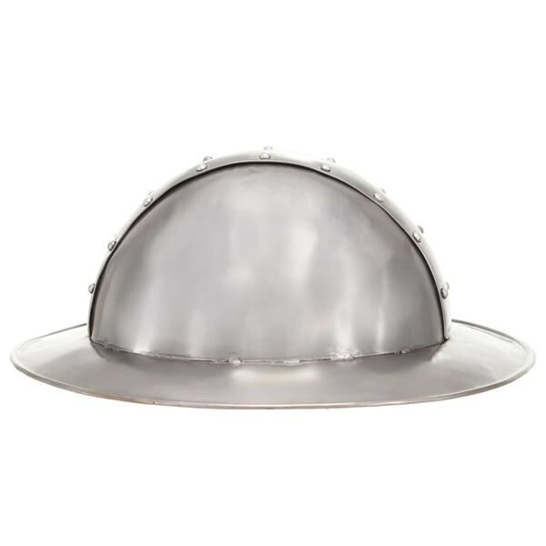 vidaXL Mittelalterlicher Ritterhelm Antik Replik LARP Silbern Stahl